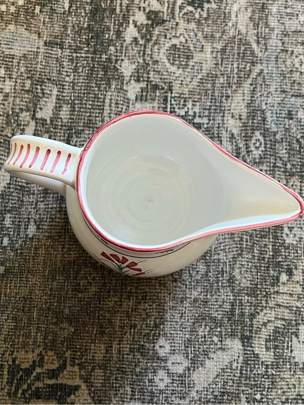 Vintage Sberna Deruta Italian Majolica Hand-Painted Pitcher Williams-Sonoma